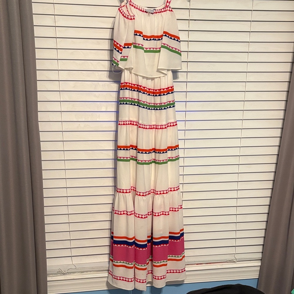 Colorful Striped Maxi Dress